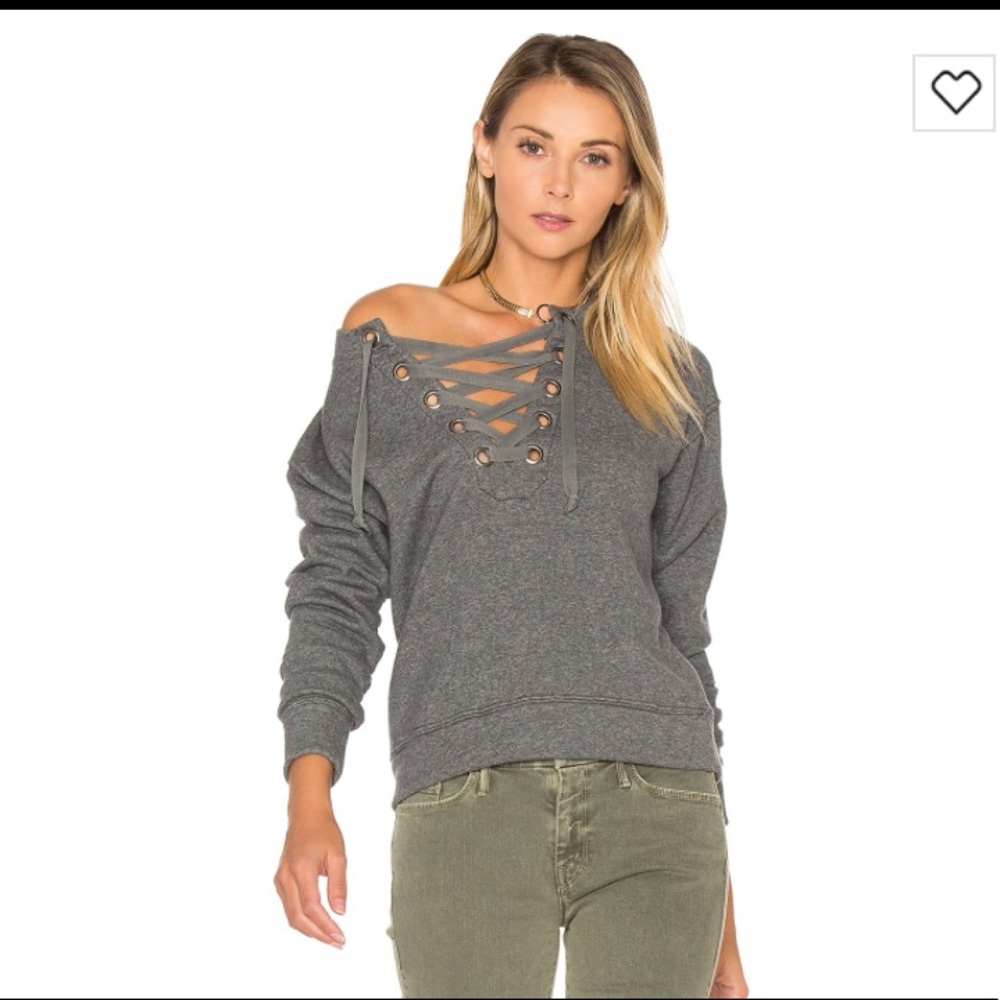 Mother tie up easy sweatshirt